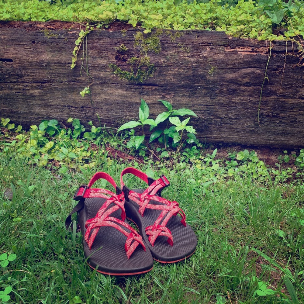 Chaco Red & Brown Double Strap - image 1